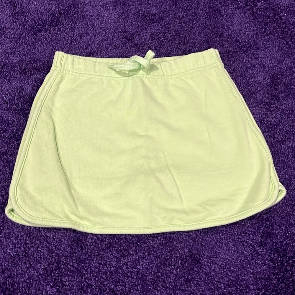 Basic Editions lime green skort